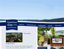 Tablet Screenshot of gaestehaus-goy.de